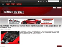 Tablet Screenshot of exoticsboost.com